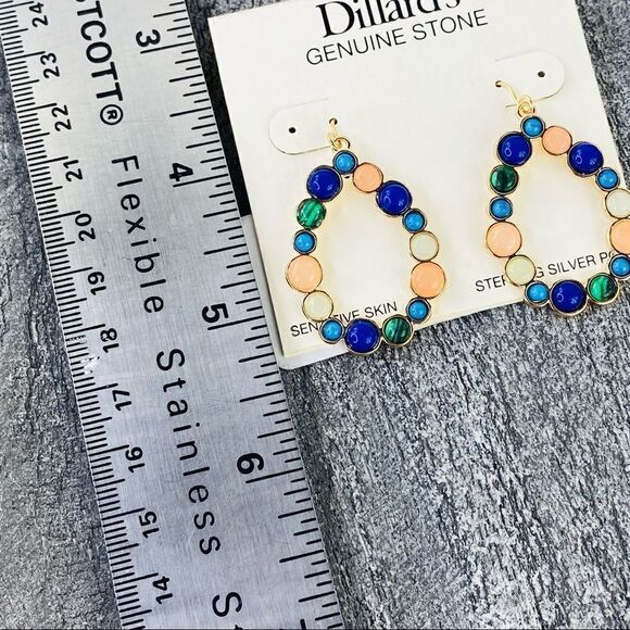 Dillards Open Teardrop Dangle Fashion Earrings NWT - Picture 11 of 11